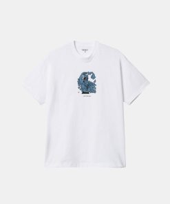 Mand Carhartt WIP T-Shirts | Deo Tee White