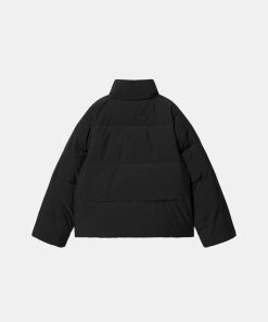 Kvinde Carhartt WIP Jakker | W Yanie Jacket Black/White