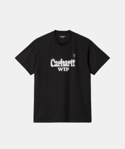 Mand Carhartt WIP T-Shirts | Spree Halftone Tee Black