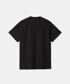 Mand Carhartt WIP T-Shirts | Spree Halftone Tee Black