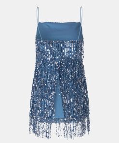 Kvinde Samsøe Samsøe Toppe & Bluser | Astella Top Midi Blue