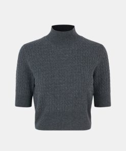 Kvinde Samsøe Samsøe Strik | Grace Knit S/S Turbulence