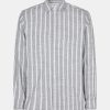 Mand Samsøe Samsøe Skjorter | Liam Fp Shirt L/S Climbing Ivy Stripe Climbing Ivy St.