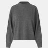 Kvinde Samsøe Samsøe Strik | Amaris Knit Dark Grey Mel