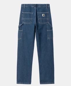 Kvinde Carhartt WIP Jeans | W Pierce Straight Pants Blue Stone Washed