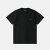 Mand Carhartt WIP T-Shirts | Chase Tee Black/Gold