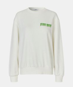 Kvinde Envii Sweatshirts | Entour Sweatshirt White Spirit