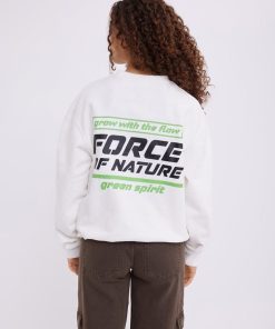 Kvinde Envii Sweatshirts | Entour Sweatshirt White Spirit