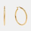 Kvinde Pico Smykker | Mia Large Hoops Gold