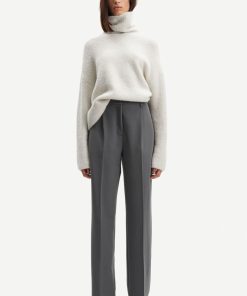 Kvinde Samsøe Samsøe Bukser | Ramona Trousers Iron Gate