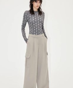 Kvinde Stine Goya Bukser | Olani Pants Taupe Grey