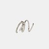 Kvinde Maria Black Smykker | Bell Twirl Earring Silver