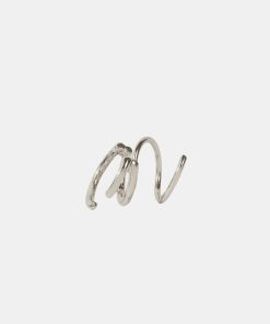 Kvinde Maria Black Smykker | Bell Twirl Earring Silver