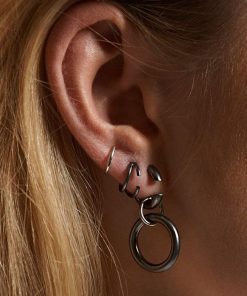 Kvinde Maria Black Smykker | Bell Twirl Earring Silver