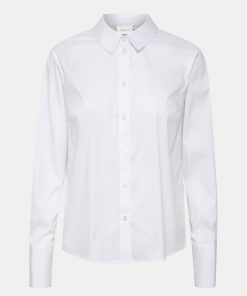 Kvinde Gestuz Skjorter | Tolinagz Shirt L/S Bright White