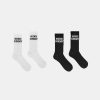 Kvinde ROTATE Stromper | Rotate Socks 2-Pack Black White