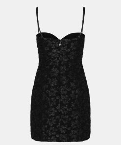 Kvinde ROTATE Kjoler | Jacquard Dress Black