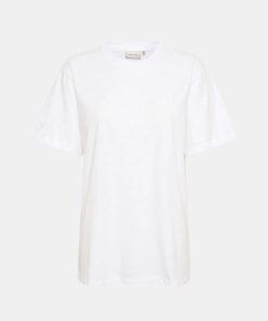 Kvinde Gestuz T-Shirts | Jaqy Tee Bright White