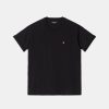 Kvinde Carhartt WIP Toppe & Bluser | W Chase Tee Black