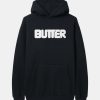 Mand Butter Goods Sweatshirts | Puff Rounded Hoodie Black